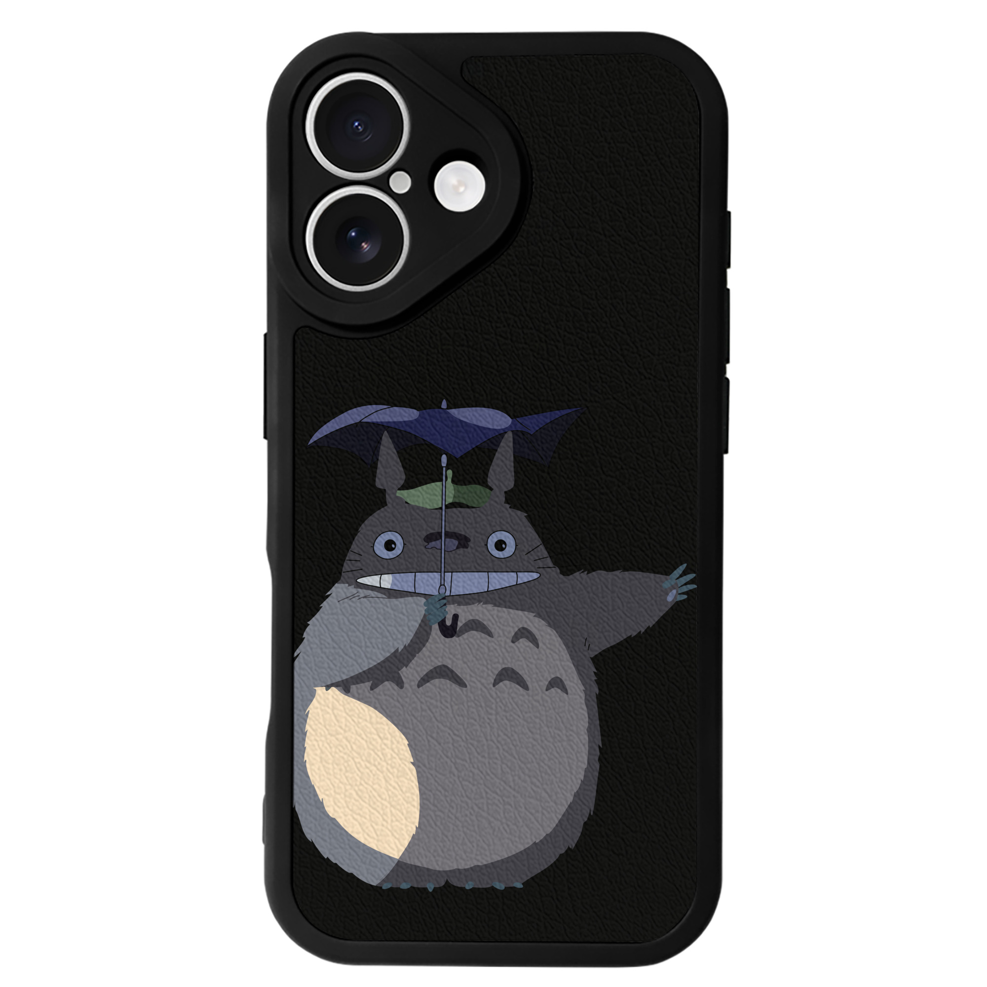 （画像用） となりのトトロ 草壁メイ 草壁サツキ My Neighbor Totoro Satsuki Kusakabe Mei Kusakabe 【iPhone 16シリーズ対応】シリコンスマホケース（レザー調） 材質：シリコン